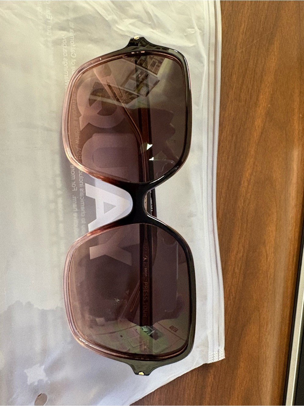 QUAY Oversized Square Sunglasses - Brown